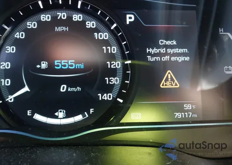 2017 Hyundai Ioniq Hybrid Sel z USA, uszkodzony, nr VIN KMHC75LC5HU018909